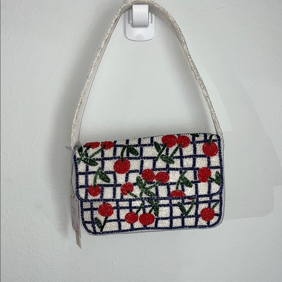 Made In India | Cherries Beaded Shoulder Bag - Picture 1 of 11